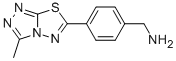 1-[4-(3-甲基[1,2,4]噻唑并[3,4-b][1,3,4]噻二唑-6-基)苯基]甲胺結(jié)構(gòu)式_875001-46-0結(jié)構(gòu)式
