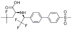 (S)-4-氟-4-甲基-2-((S)-2,2,2-三氟-1-(4-(甲基磺?；?聯(lián)苯-4-基)乙基氨基)戊酸結(jié)構(gòu)式_875272-89-2結(jié)構(gòu)式