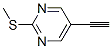 Pyrimidine, 5-ethynyl-2-(methylthio)- (9ci)Structure,87573-81-7Structure Pyrimidine, 5-ethynyl-2-(methylthio)- (9ci) Structure,87573-81-7Structure