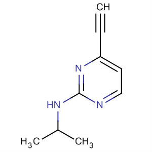 4-乙炔-n-異丙基嘧啶-2-胺結(jié)構(gòu)式_876521-34-5結(jié)構(gòu)式