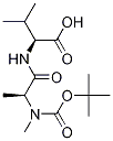 N-[(1,1-二甲基乙氧基)羰基]-N-甲基-L-丙氨?；?L-纈氨酸結(jié)構(gòu)式_876622-63-8結(jié)構(gòu)式