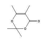 2,2,5,6-Tetramethyl-4H-1,3-dioxin-4-oneStructure,87769-39-9Structure 2,2,5,6-Tetramethyl-4H-1,3-dioxin-4-one Structure,87769-39-9Structure