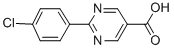 2-(4-Chlorophenyl)-5-pyrimidinecarboxylic acidStructure,878691-37-3Structure 2-(4-Chlorophenyl)-5-pyrimidinecarboxylic acid Structure,878691-37-3Structure