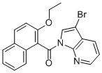 3-Bromo-1-(2-ethoxy naphthoyl)-7-azaindoleStructure,880770-81-0Structure 3-Bromo-1-(2-ethoxy naphthoyl)-7-azaindole Structure,880770-81-0Structure