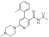 3-Pyridinecarboxamide,n-(1,1-dimethylethyl)-4-(2-methylphenyl)-6-(4-methyl-1-piperazinyl)-Structure,881743-64-2Structure 3-Pyridinecarboxamide,n-(1,1-dimethylethyl)-4-(2-methylphenyl)-6-(4-methyl-1-piperazinyl)- Structure,881743-64-2Structure