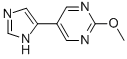 Pyrimidine, 5-(1h-imidazol-5-yl)-2-methoxy-Structure,882032-65-7Structure Pyrimidine, 5-(1h-imidazol-5-yl)-2-methoxy- Structure,882032-65-7Structure