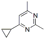 Pyrimidine, 4-cyclopropyl-2,6-dimethyl- (9ci)Structure,88235-21-6Structure Pyrimidine, 4-cyclopropyl-2,6-dimethyl- (9ci) Structure,88235-21-6Structure