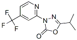 5-(1-甲基乙基)-3-[4-(三氟甲基)-2-吡啶]-1,3,4-噁二唑-2(3H)-酮結(jié)構(gòu)式_883010-99-9結(jié)構(gòu)式