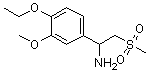 1-(3-Ethoxy-4-methoxyphenyl)-2-(methylsulfonyl)ethanamineStructure,885268-06-4Structure 1-(3-Ethoxy-4-methoxyphenyl)-2-(methylsulfonyl)ethanamine Structure,885268-06-4Structure