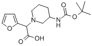 (3-Boc-氨基-1-哌啶)-呋喃-2-乙酸結(jié)構(gòu)式_885276-61-9結(jié)構(gòu)式