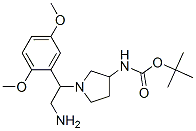 3-N-boc-氨基-1-[2-氨基-1-(2,5-二甲氧基苯基)-乙基]-吡咯烷結(jié)構(gòu)式_886364-61-0結(jié)構(gòu)式