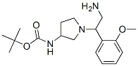 3-N-boc-氨基-1-[2-氨基-1-(2-甲氧基苯基)-乙基]-吡咯烷結(jié)構(gòu)式_886364-99-4結(jié)構(gòu)式