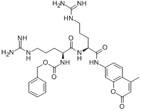 Z-精氨酸-AMC結(jié)構(gòu)式_88937-61-5結(jié)構(gòu)式