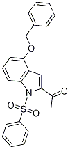 1-(4-(芐氧基)-1-(苯基磺?；?-1H-吲哚-2-基)乙酮結構式_889675-05-2結構式