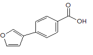 4-呋喃-3-基-苯甲酸結(jié)構(gòu)式_890715-18-1結(jié)構(gòu)式