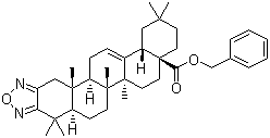 齊墩果-12-烯[2,3-c][1,2,5]惡二唑-28-酸苯甲酯結(jié)構(gòu)式_892869-54-4結(jié)構(gòu)式