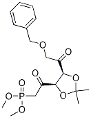2-((4r,5s)-5-(2-(芐氧基)乙?；?-2,2-二甲基-1,3-二氧雜烷-4-基)-2-氧代乙基磷酸二甲酯結(jié)構(gòu)式_89291-74-7結(jié)構(gòu)式