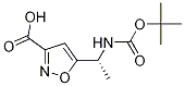 (R)-5-(1-((叔丁氧基羰基)氨基)乙基)異噁唑-3-羧酸結(jié)構(gòu)式_893842-76-7結(jié)構(gòu)式