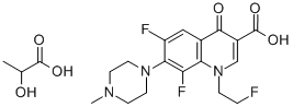 乳酸氟羅沙星結構式_896139-71-2結構式