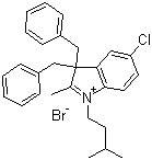 5-Chloroindolium,1-isoamyl-2-methyl-3,3-dibenzyl-,bromide(1:1)Structure,896465-66-0Structure 5-Chloroindolium,1-isoamyl-2-methyl-3,3-dibenzyl-,bromide(1:1) Structure,896465-66-0Structure