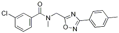 3-氯-n-甲基-n-((3-(對(duì)甲苯)-1,2,4-噁二唑-5-基)甲基)苯甲酰胺結(jié)構(gòu)式_896659-80-6結(jié)構(gòu)式