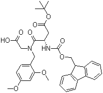 N-[(9H-芴-9-基甲氧基)羰基]-L-ALPHA-天冬氨?；?N-[(2,4-二甲氧基苯基)甲基]甘氨酸 1-叔丁酯結(jié)構(gòu)式_900152-72-9結(jié)構(gòu)式