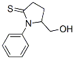 2-Pyrrolidinethione, 5-(hydroxymethyl)-1-phenyl-Structure,907563-44-4Structure 2-Pyrrolidinethione, 5-(hydroxymethyl)-1-phenyl- Structure,907563-44-4Structure