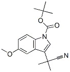 1H-Indole-1-carboxylic acid, 3- (1-cyano-1-methylethyl)-5-methoxy-, 1,1-dimethylethyl esterStructure,907602-77-1Structure 1H-Indole-1-carboxylic acid, 3- (1-cyano-1-methylethyl)-5-methoxy-, 1,1-dimethylethyl ester Structure,907602-77-1Structure