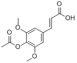 3-[4-(Acetyloxy)-3,5-dimethoxycinnamic acidStructure,90985-68-5Structure 3-[4-(Acetyloxy)-3,5-dimethoxycinnamic acid Structure,90985-68-5Structure