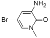 L-methyl-3-amino-5-bromo-l-h-pyridin-2-one Structure,910543-72-5Structure