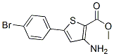 3-Amino-5-(4-bromophenyl)thiophene-2-carboxylic acid methyl esterStructure,91076-95-8Structure 3-Amino-5-(4-bromophenyl)thiophene-2-carboxylic acid methyl ester Structure,91076-95-8Structure