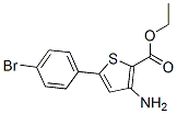 3-Amino-5-(4-bromo-phenyl)-thiophene-2-carboxylic acid ethyl esterStructure,91076-96-9Structure 3-Amino-5-(4-bromo-phenyl)-thiophene-2-carboxylic acid ethyl ester Structure,91076-96-9Structure