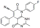 (9CI)-8-(4-氟苯基)-1,4,7,8-四氫-2-甲基-4,7-二氧代-5-苯基吡啶并[2,3-d]嘧啶-6-甲腈結構式_912966-13-3結構式