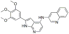 3-Quinolinamine, N-[2-(3,4,5-trimethoxyphenyl)-1H-pyrrolo[2,3-b]pyridin-4-yl]- Structure,913168-12-4Structure
