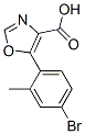 4-Oxazolecarboxylic acid, 5-(4-bromo-2-methylphenyl)-Structure,914220-38-5Structure 4-Oxazolecarboxylic acid, 5-(4-bromo-2-methylphenyl)- Structure,914220-38-5Structure