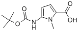 5-Tert-Butoxycarbonylamino-1-methyl-1H-pyrrole-2-carboxylic acidStructure,914256-52-3Structure 5-Tert-Butoxycarbonylamino-1-methyl-1H-pyrrole-2-carboxylic acid Structure,914256-52-3Structure