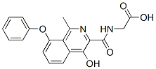 n-[(4-羥基-1-甲基-8-苯氧基-3-異喹啉)羰基]-甘氨酸結(jié)構(gòu)式_916171-77-2結(jié)構(gòu)式