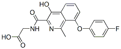 n-[[8-(4-氟苯氧基)-4-羥基-1-甲基-3-異喹啉]羰基]-甘氨酸結(jié)構(gòu)式_916171-79-4結(jié)構(gòu)式