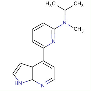 N-異丙基-n-甲基-6-(1H-吡咯并[2,3-b]吡啶-4-基)吡啶-2-胺結(jié)構(gòu)式_916172-61-7結(jié)構(gòu)式