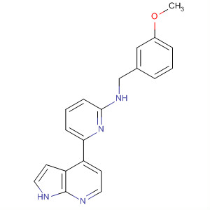 N-(3-甲氧基芐基)-6-(1H-吡咯并[2,3-b]吡啶-4-基)吡啶-2-胺結(jié)構(gòu)式_916172-73-1結(jié)構(gòu)式