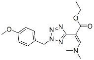 3-二甲基氨基-2-[2-(4-甲氧基-芐基)-2H-四唑-5-基]-丙烯酸乙酯結(jié)構(gòu)式_91660-69-4結(jié)構(gòu)式