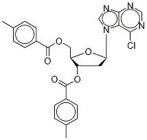 3,5-O-二甲苯甲酰6-氯嘌呤-7-beta-D-脫氧核糖甙結(jié)構(gòu)式_91713-51-8結(jié)構(gòu)式