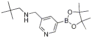 N-(2,2-二甲基丙基)-5-(4,4,5,5-四甲基-1,3,2-二噁硼烷-2-基)-3-吡啶甲胺結(jié)構(gòu)式_919347-21-0結(jié)構(gòu)式