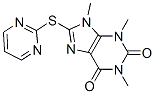 1H-purine-2,6-dione, 3,9-dihydro-1,3,9-trimethyl-8-(2-pyrimidinylthio)-Structure,923557-88-4Structure 1H-purine-2,6-dione, 3,9-dihydro-1,3,9-trimethyl-8-(2-pyrimidinylthio)- Structure,923557-88-4Structure