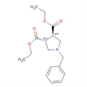 (3R,4r)-1-芐基吡咯烷-3,4-二羧酸二乙酯結(jié)構(gòu)式_92486-65-2結(jié)構(gòu)式