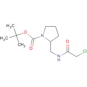 (S)-2-[(2-氯-乙?；被?-甲基]-吡咯烷-1-羧酸叔丁酯結(jié)構(gòu)式_929047-18-7結(jié)構(gòu)式