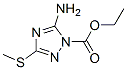 (9ci)-5-氨基-3-(甲基硫代)-1H-1,2,4-噻唑-1-羧酸乙酯結(jié)構(gòu)式_92945-32-9結(jié)構(gòu)式
