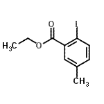 2-碘-5-甲基苯甲酸乙酯結(jié)構(gòu)式_933585-44-5結(jié)構(gòu)式