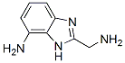 1H-benzimidazole-2-methanamine, 7-amino- Structure,933726-92-2Structure