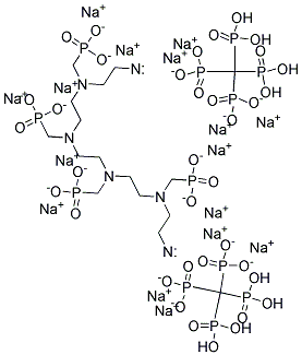 Hexadecasodium (ethane-1,2-diylbis(((phosphonatomethyl)imino)ethane-2,1-diyl((phosphonatomethyl)imino)ethane-2,1-diylnitrilobis(methylene)))tetrakisphosphonateStructure,93892-84-3Structure Hexadecasodium (ethane-1,2-diylbis(((phosphonatomethyl)imino)ethane-2,1-diyl((phosphonatomethyl)imino)ethane-2,1-diylnitrilobis(methylene)))tetrakisphosphonate Structure,93892-84-3Structure